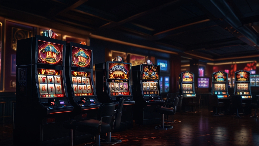 Campagnecodes en promotiekaarten in een donker casino-interieur